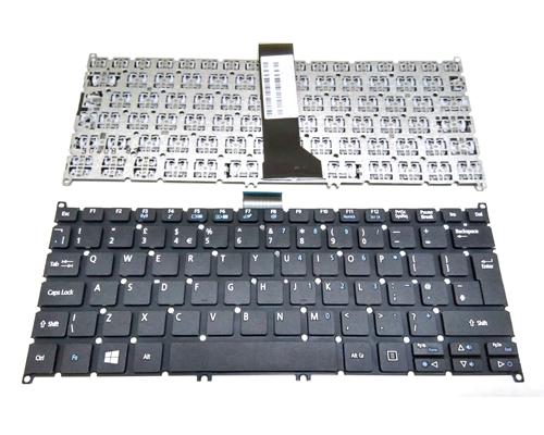 Original New Acer Aspire V5-122P V5-132 V13 V3-371 E11 E3-111 Series Keyboard -- [UK Layout, Black]