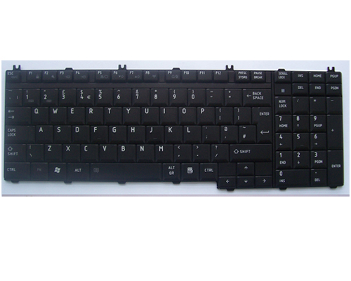 Original New Toshiba Satellite L350 L355 L505 L550 L555 P200 P205 P305 X205 Series Laptop Keyboard - UK Layout,Black